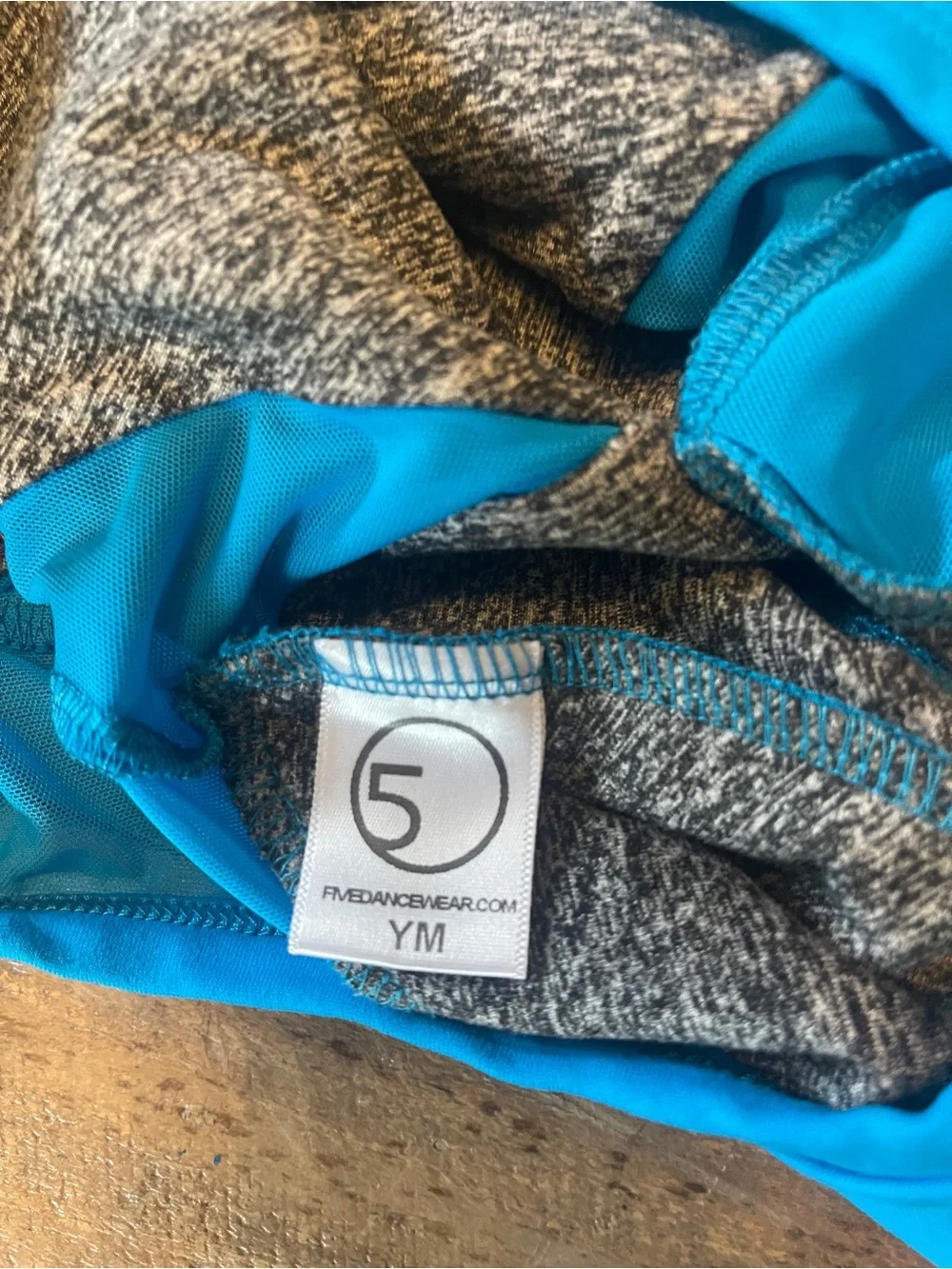Five Dancewear Bright Blue Leotard Youth Medium